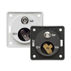 BERKER Prise 12V + Satellite Integro