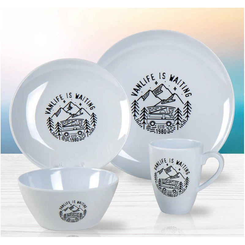 CAMP4 Set Vaisselle 16 Pièces Van Life 1 CAMP4 Set Vaisselle 16 Pièces Van Life