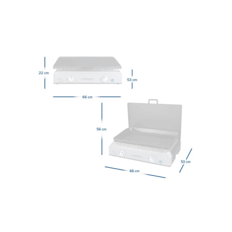 CAMPINGAZ Plancha Blue Flame LXD Twin 6 CAMPINGAZ Plancha Blue Flame LXD Twin – Image 6