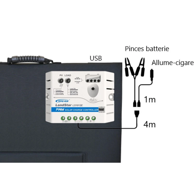 CARBEST Panneau Solaire 135W Pliant Avec Régulateur 2 CARBEST Panneau Solaire 135W Pliant Avec Régulateur – Image 2
