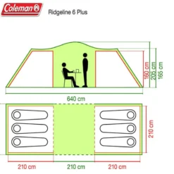 COLEMAN Ridgeline 6 Plus 10 COLEMAN Ridgeline 6 Plus -Magasin De Matériel De Camping coleman ridgeline 6 plus 4