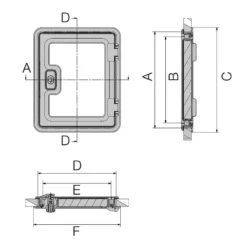 DOMETIC Portillon De Service SK 4 -Magasin De Matériel De Camping dometic portillon de service sk 4 2