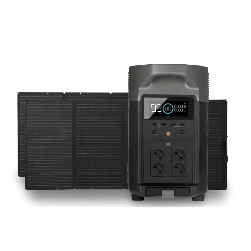 ECOFLOW Delta Pro 3600 Wh + Panneaux Solaires 2 X 400 W 1 ECOFLOW Delta Pro 3600 Wh + Panneaux Solaires 2 X 400 W