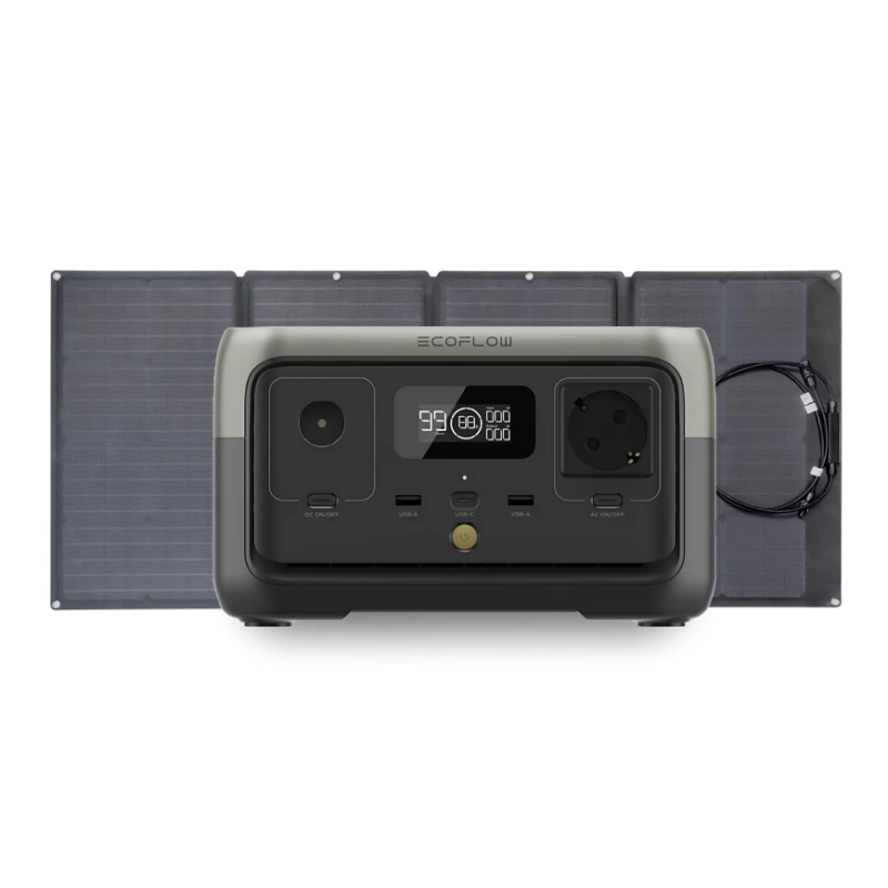ECOFLOW River 2 256 Wh + Panneau Solaire 110 W 1 ECOFLOW River 2 256 Wh + Panneau Solaire 110 W