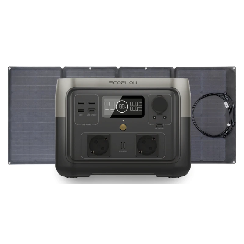 ECOFLOW River 2 Max 512 Wh + Panneau Solaire 110 W 1 ECOFLOW River 2 Max 512 Wh + Panneau Solaire 110 W