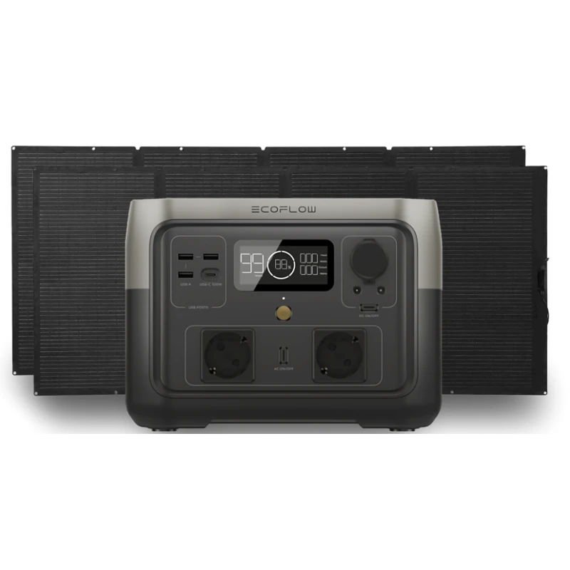 ECOFLOW River 2 Max 512 Wh + Panneaux Solaires 2 X 110 W 1 ECOFLOW River 2 Max 512 Wh + Panneaux Solaires 2 X 110 W
