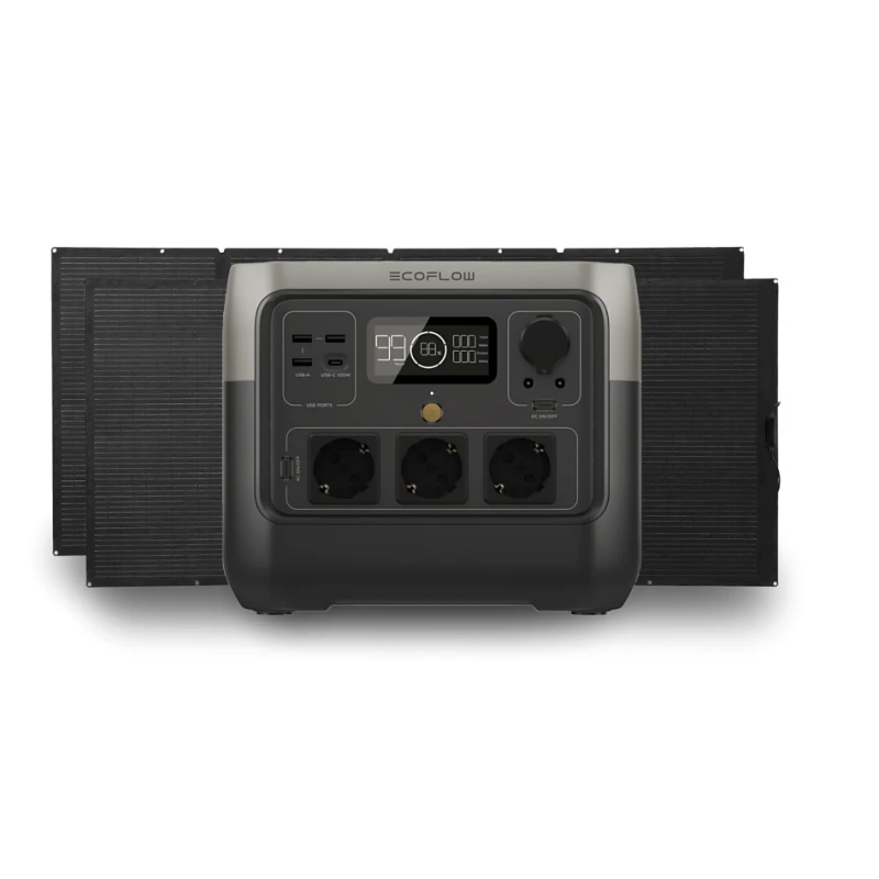 ECOFLOW River 2 Pro 768 Wh + Panneaux Solaires 2 X 110 W 1 ECOFLOW River 2 Pro 768 Wh + Panneaux Solaires 2 X 110 W