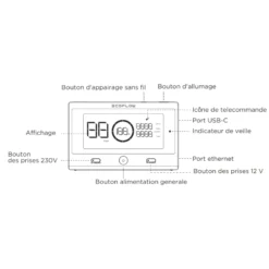 ECOFLOW Télécommande Delta Pro 7 ECOFLOW Télécommande Delta Pro -Magasin De Matériel De Camping ecoflow telecommande delta pro 3