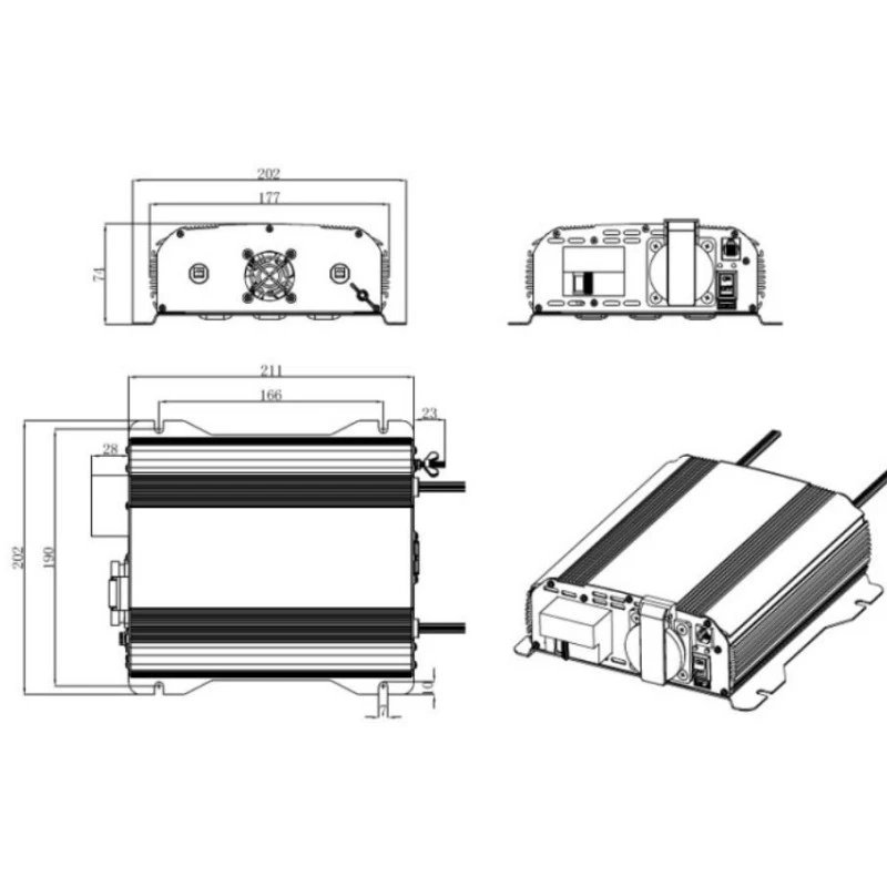 EM Convertisseur PSW24-DIF 700 W 4 EM Convertisseur PSW24-DIF 700 W – Image 4