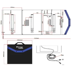 EM Panneau Solaire Pliable HPP-140 -Magasin De Matériel De Camping em panneau solaire pliable hpp 140 7