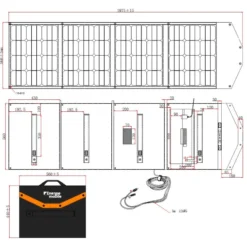 EM Panneau Solaire Pliable HPP-200 13 EM Panneau Solaire Pliable HPP-200 -Magasin De Matériel De Camping em panneau solaire pliable hpp 200 3