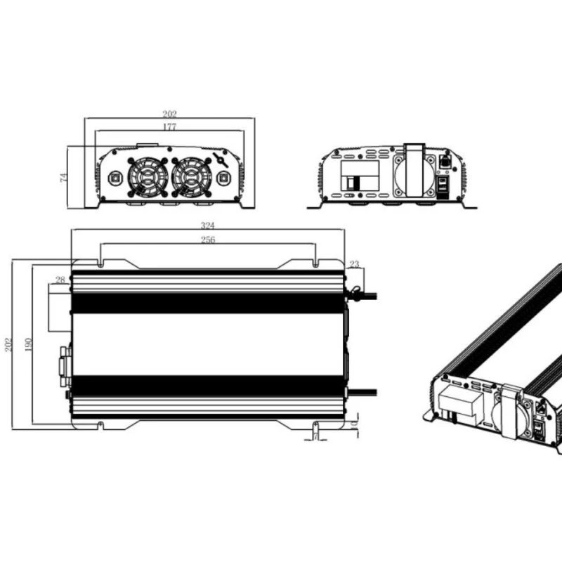 EM Convertisseur PSW-DIF 1600 W 4 EM Convertisseur PSW-DIF 1600 W – Image 4
