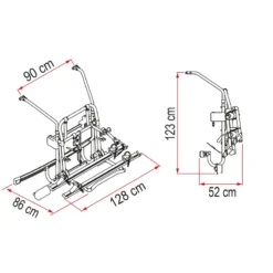 FIAMMA Carry-Bike MERCEDES Classe V Lift E-Bike -Magasin De Matériel De Camping fiamma carry bike mercedes classe v lift e bike 3