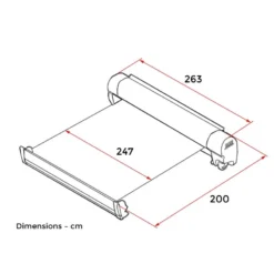 FIAMMA F45s 260 -Magasin De Matériel De Camping fiamma f45 s 260 store f45s 4
