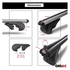 OMAC Barres De Toit Boldbar Ford Custom -Magasin De Matériel De Camping omac barres de toit boldbar ford custom 4