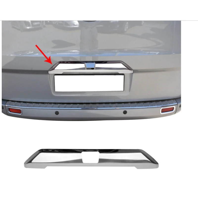 OMAC Couvre éclairage De Plaque Hayon Inox Ford Custom 2 OMAC Couvre éclairage De Plaque Hayon Inox Ford Custom – Image 2