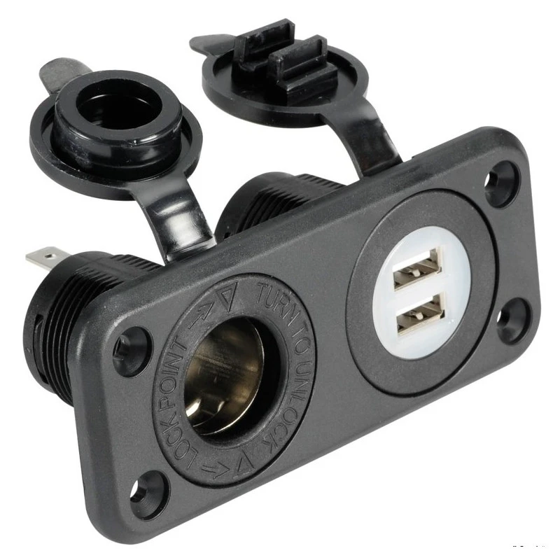 OSCULATI Prise Double USB + Allume-cigare 1 OSCULATI Prise Double USB + Allume-cigare