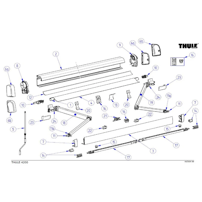 THULE Pièces Détachées Omnistor 4200 1 THULE Pièces Détachées Omnistor 4200